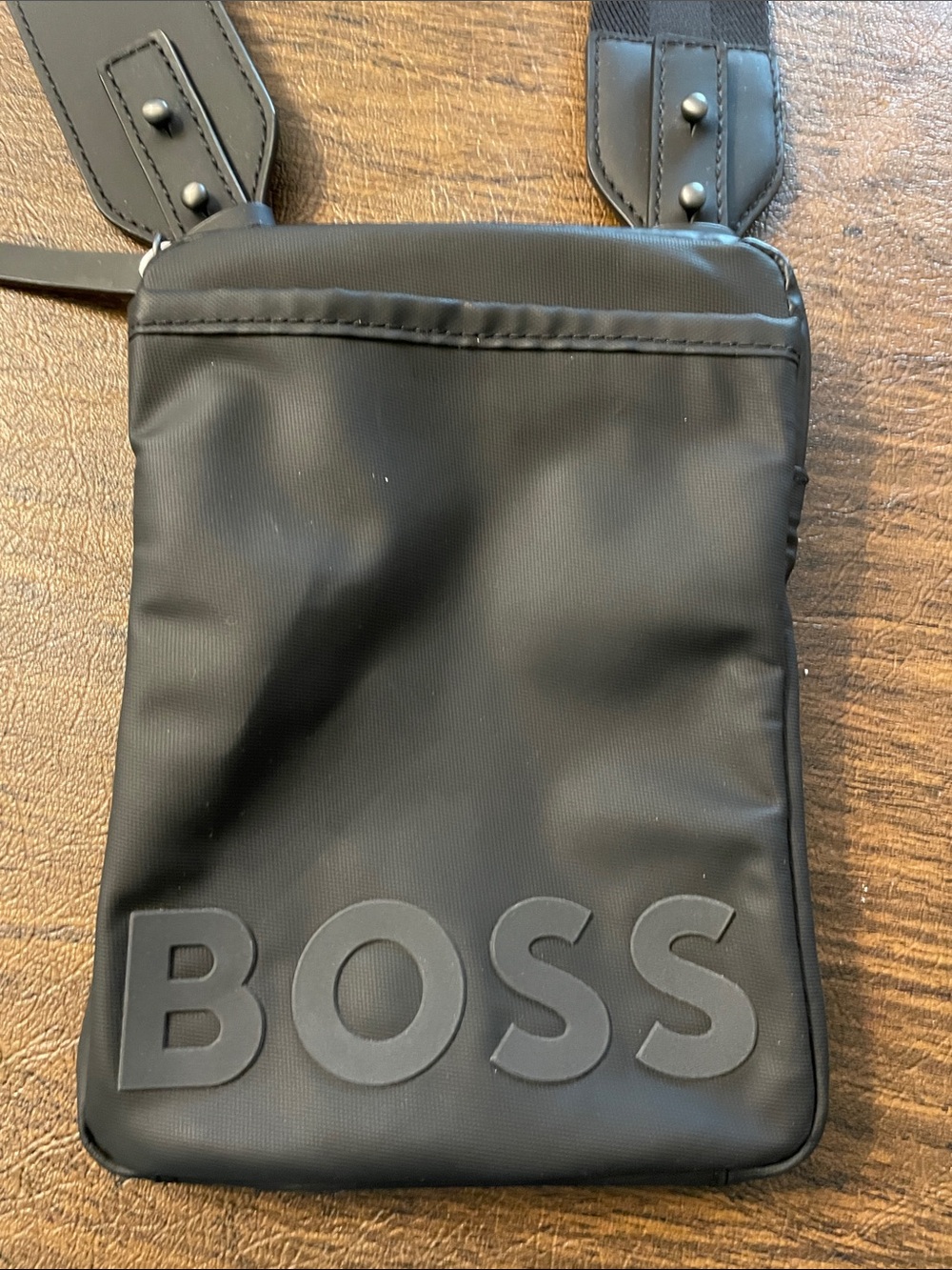 Boss Black Men’s Belt Bag with Embossed Logo